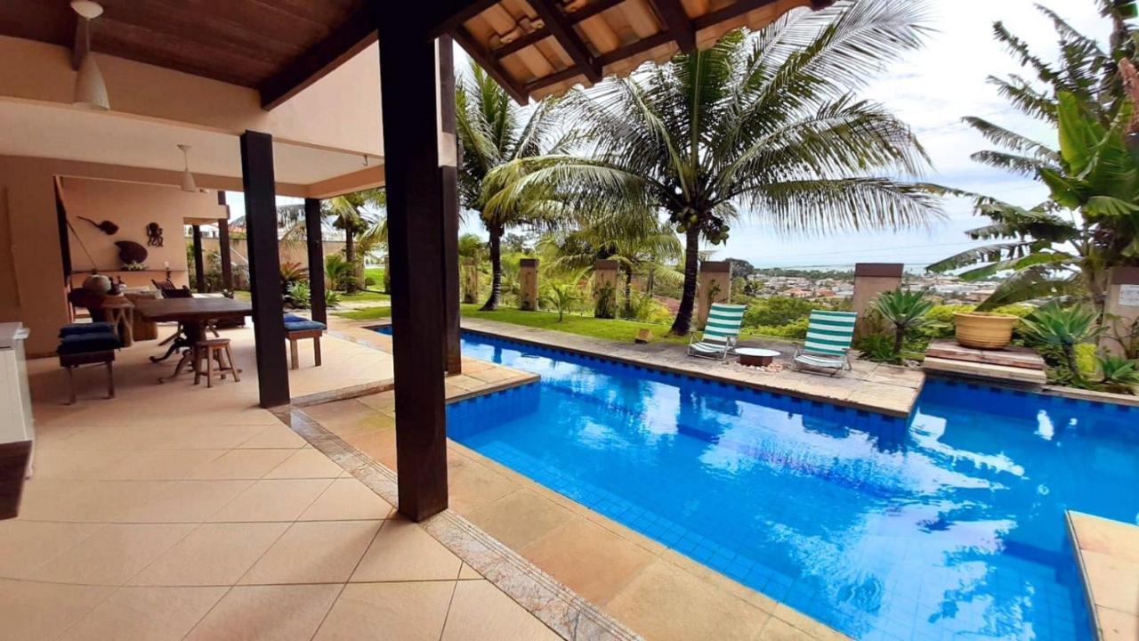 Casa Com Vista Para O Mar De Taperapuan ปอร์โตเซกูโร ภายนอก รูปภาพ