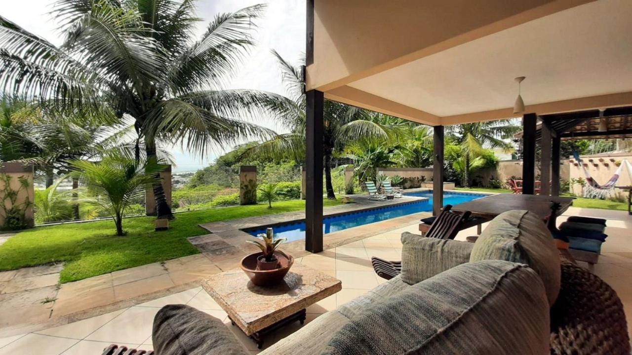Casa Com Vista Para O Mar De Taperapuan ปอร์โตเซกูโร ภายนอก รูปภาพ