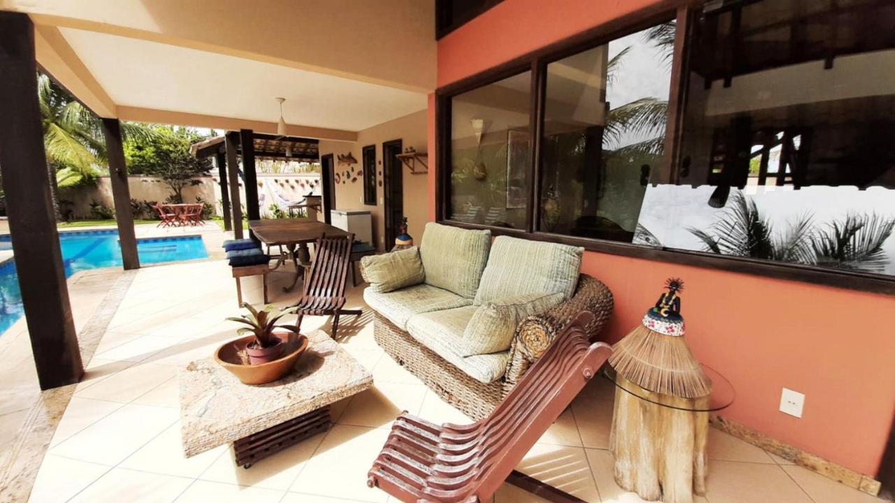 Casa Com Vista Para O Mar De Taperapuan ปอร์โตเซกูโร ภายนอก รูปภาพ
