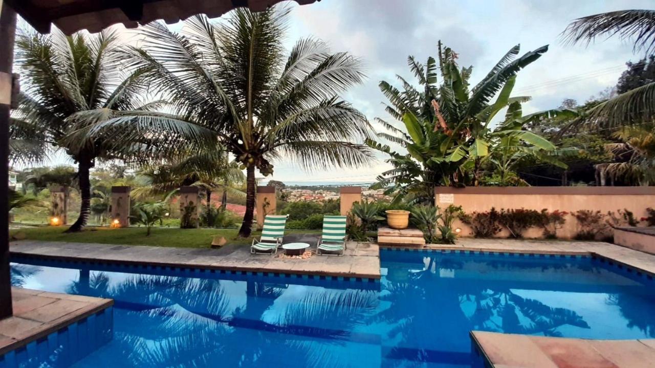 Casa Com Vista Para O Mar De Taperapuan ปอร์โตเซกูโร ภายนอก รูปภาพ