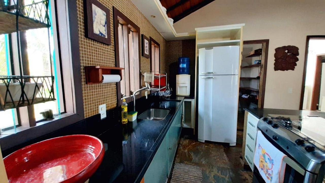Casa Com Vista Para O Mar De Taperapuan ปอร์โตเซกูโร ภายนอก รูปภาพ
