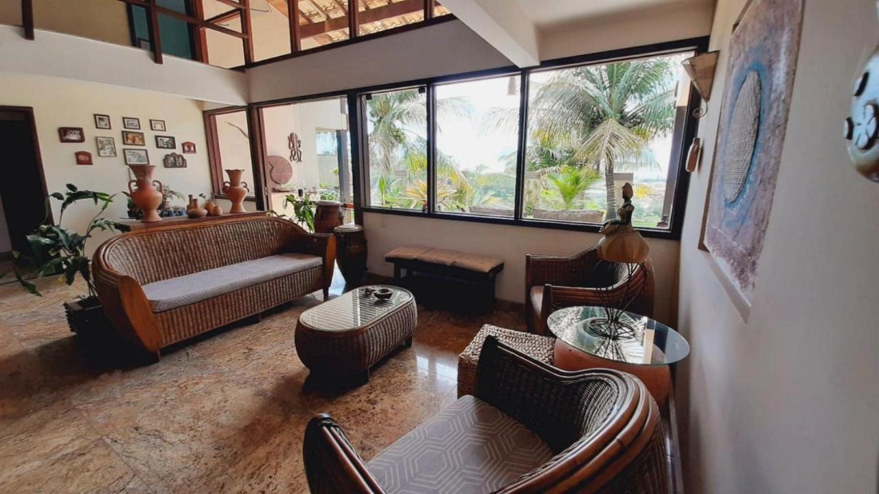 Casa Com Vista Para O Mar De Taperapuan ปอร์โตเซกูโร ภายนอก รูปภาพ