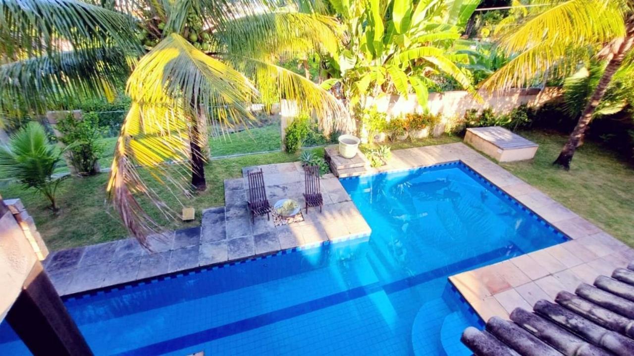 Casa Com Vista Para O Mar De Taperapuan ปอร์โตเซกูโร ภายนอก รูปภาพ
